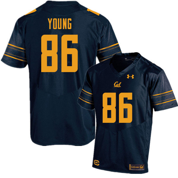 Men #86 Monroe Young Cal Bears UA College Football Jerseys Sale-Navy